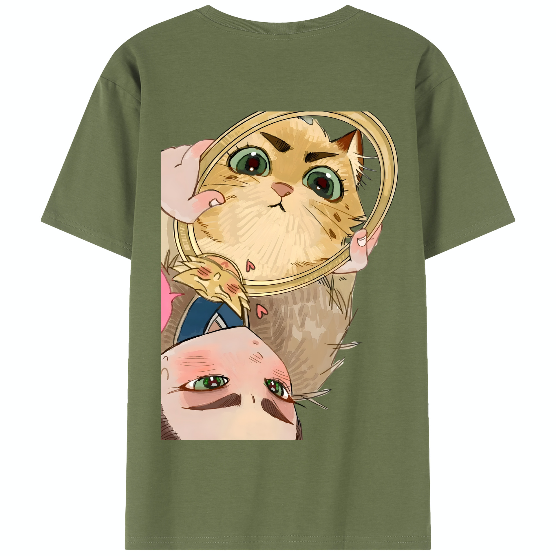 （画像用） Ne Zha 2 ナタ 魔童の大暴れ 綿100％半袖Tシャツ（背面プリント）